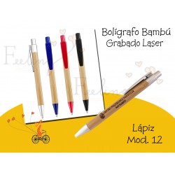 bolígrafo mod 12 bambú...